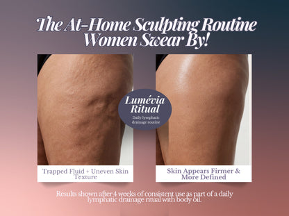 Lumévia Sculpt Wand™ | 4-in-1 Body Sculpting Device — Infrared Heat Therapy, Vacuum Cupping, Lymphatic Drainage & Red Light | At-Home Spa Technology