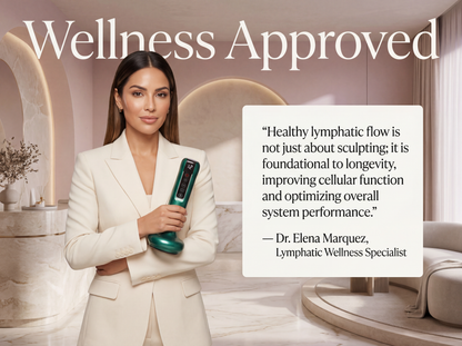 Lumévia Sculpt Wand™ | 4-in-1 Body Sculpting Device — Infrared Heat Therapy, Vacuum Cupping, Lymphatic Drainage & Red Light | At-Home Spa Technology