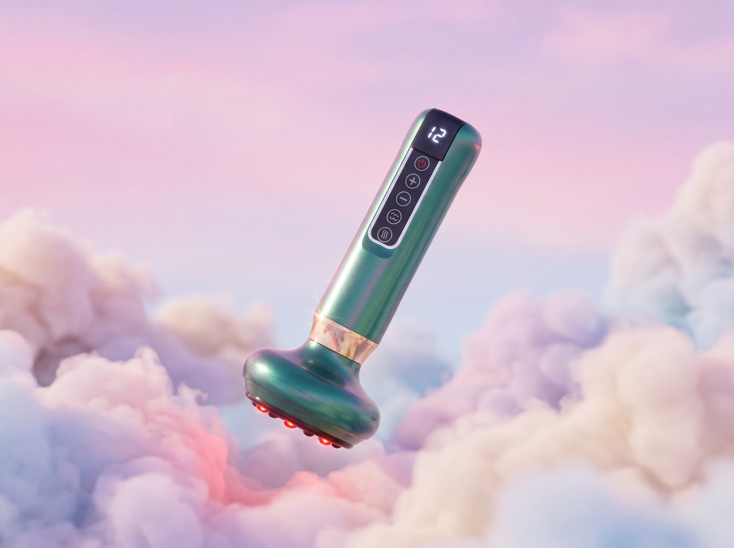 Lumévia Sculpt Wand™ | 4-in-1 Body Sculpting Device — Infrared Heat Therapy, Vacuum Cupping, Lymphatic Drainage & Red Light | At-Home Spa Technology